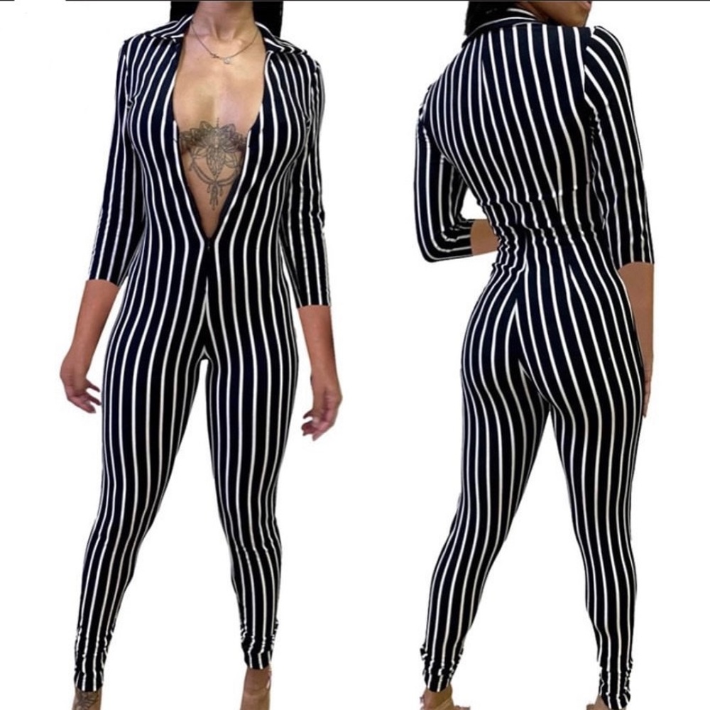 Stripped Bodysuit